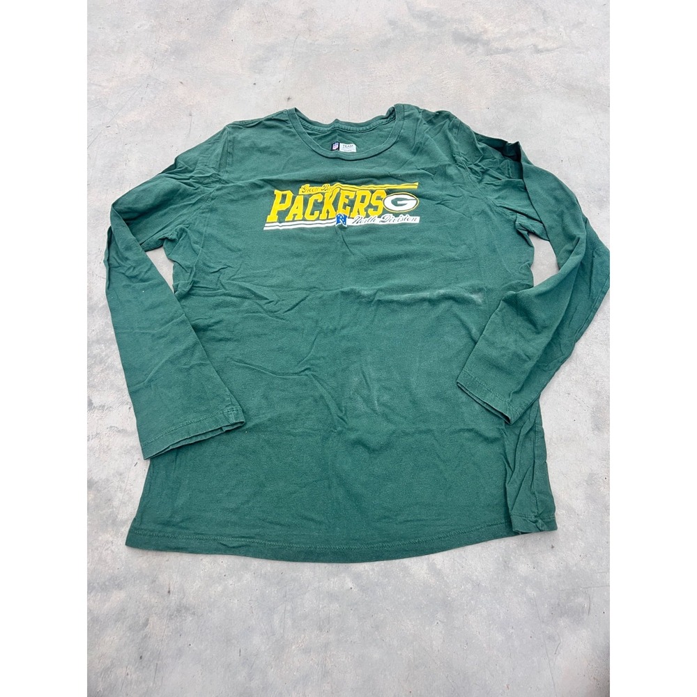 NFL Green Bay Packers T-Shirt Womens L Green Long Sleeve Football